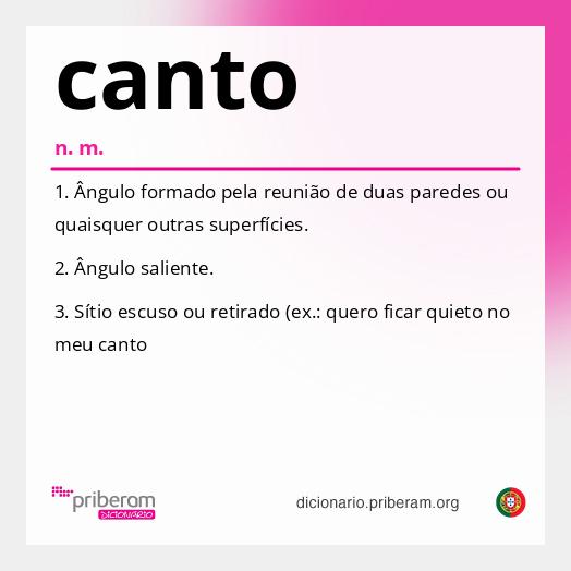Significado de canto